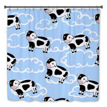 Seamless Pattern Of Cows Bath Decor 63357204