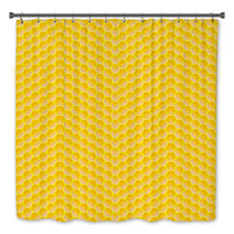 Seamless Pattern Of Honeycomb Bath Decor 64526567
