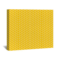 Seamless Pattern Of Honeycomb Wall Art 64526567
