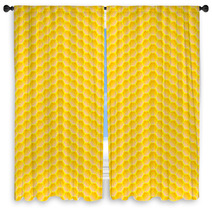Seamless Pattern Of Honeycomb Window Curtains 64526567