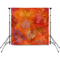 Seamless Pattern Of Leaves Backdrops 56510885