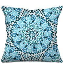 Seamless Pattern Of Moroccan Mosaic Pillows 52105453