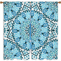 Seamless Pattern Of Moroccan Mosaic Window Curtains 52105453