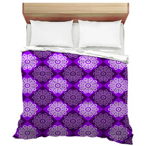 Seamless Pattern Of Purple And Pink Rhombuses Bedding 71090170