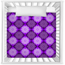 Seamless Pattern Of Purple And Pink Rhombuses Nursery Decor 71090170