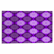 Seamless Pattern Of Purple And Pink Rhombuses Rugs 71090170