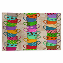 Seamless Pattern Of Tea Cups Rugs 59738098