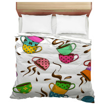 Seamless Pattern Of Teacups Bedding 60180365