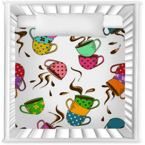 Seamless Pattern Of Teacups Nursery Decor 60180365