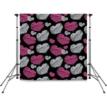 Seamless Pattern Of The Heart Backdrops 40853192