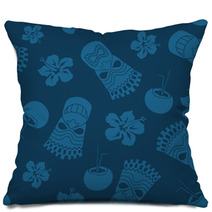 Seamless Pattern Of Tiki Pillows 51268409