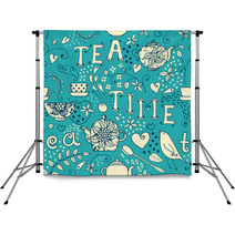 Seamless Pattern - Tea Time Backdrops 58586945