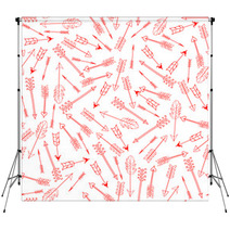 Seamless Pattern With Arrows Of Cupid Vector Illustration Backdrops 57365220
