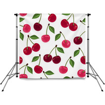 Seamless Pattern With Cherry. Vector Illustration. Backdrops 50669539