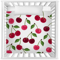 Seamless Pattern With Cherry. Vector Illustration. Nursery Decor 50669539