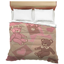 Seamless Pattern With Cute Bears Teddy Bedding 69054157