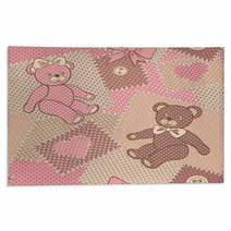 Seamless Pattern With Cute Bears Teddy Rugs 69054157