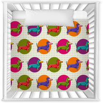 Seamless Pattern With Dachshund Nursery Decor 68603082