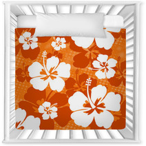 Seamless Pattern With Hibiscus Flower Nursery Decor 67717614