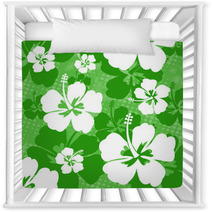 Seamless Pattern With Hibiscus Flower Nursery Decor 67717698
