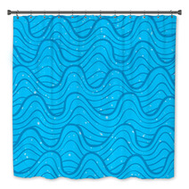 Seamless Pattern With Ocean Waves Bath Decor 58654730