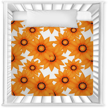 Seamless Pattern With Orange Flowers Nursery Decor 67634482