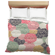 Seamless Pattern With Roses Bedding 51557197