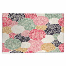 Seamless Pattern With Roses Rugs 51557197