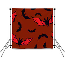 Seamless Pattern With Vampires Backdrops 44622687