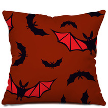 Seamless Pattern With Vampires Pillows 44622687