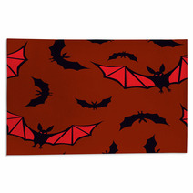 Seamless Pattern With Vampires Rugs 44622687