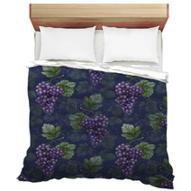 Seamless Pattern With Watercolor Grapes Bedding 56248778