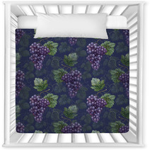 Seamless Pattern With Watercolor Grapes Nursery Decor 56248778