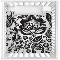 Seamless Pattern With White Flowers Nursery Decor 63108462