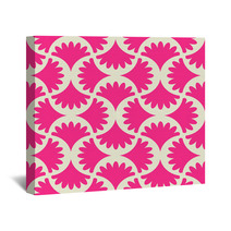 Seamless Pink Vector Pattern Wall Art 62417358