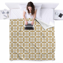 Seamless Plaid Pattern Blankets 66017696