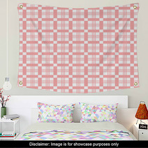Seamless Plaid Pattern Wall Art 66017681