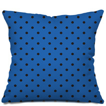 Seamless Polka Dot Background Pillows 73078606