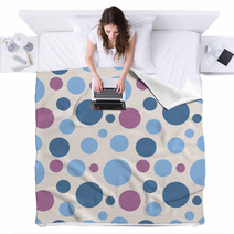 Seamless Polka Dot Pattern In Retro Style. Blankets 52910235