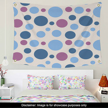 Seamless Polka Dot Pattern In Retro Style. Wall Art 52910235