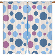 Seamless Polka Dot Pattern In Retro Style. Window Curtains 52910235