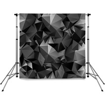 Seamless Polygonal Dark Background Backdrops 55847964