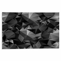 Seamless Polygonal Dark Background Rugs 55847964