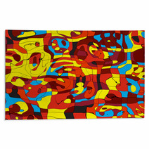 Seamless Pop Art Abstract Colorful Background Rugs 68373311