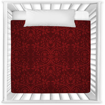 Seamless Red Floral Wallpaper Nursery Decor 27911008