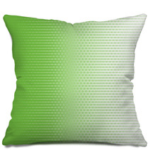 Seamless Screentone Graphics Halftone Gradation Green Pillows 172698793