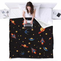 Seamless Space Colour Blankets 69882639
