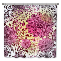 Seamless Spring Floral Pattern Bath Decor 46976682