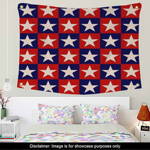 Seamless Stars Independence Day Background Wall Art 60442610
