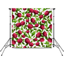 Seamless Texture Of Cherry Backdrops 66819619